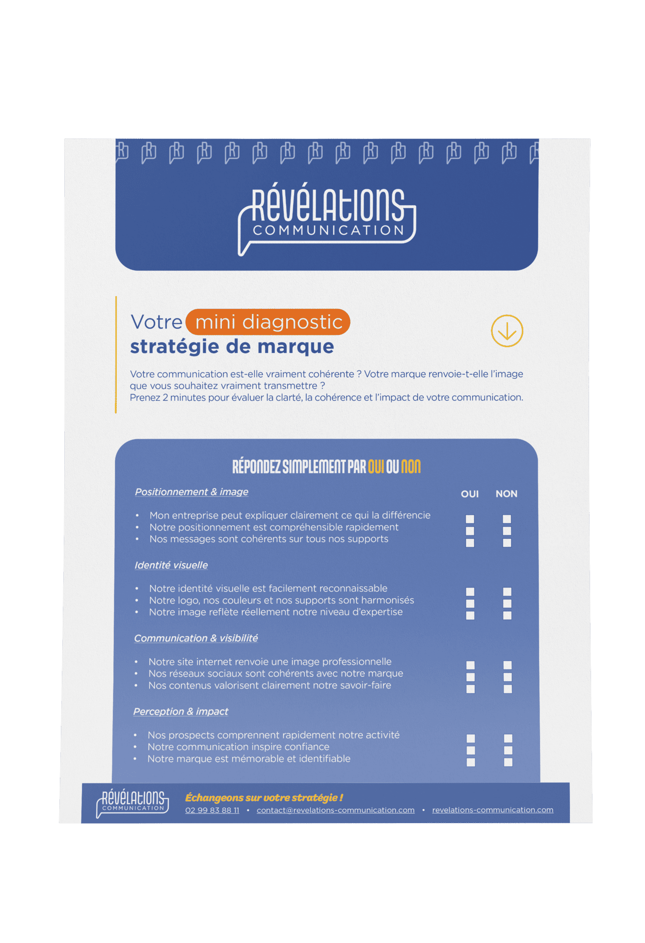Stratégie de marque : construire une image forte, cohérente et durable 2 Mini diagnostic de marque 1