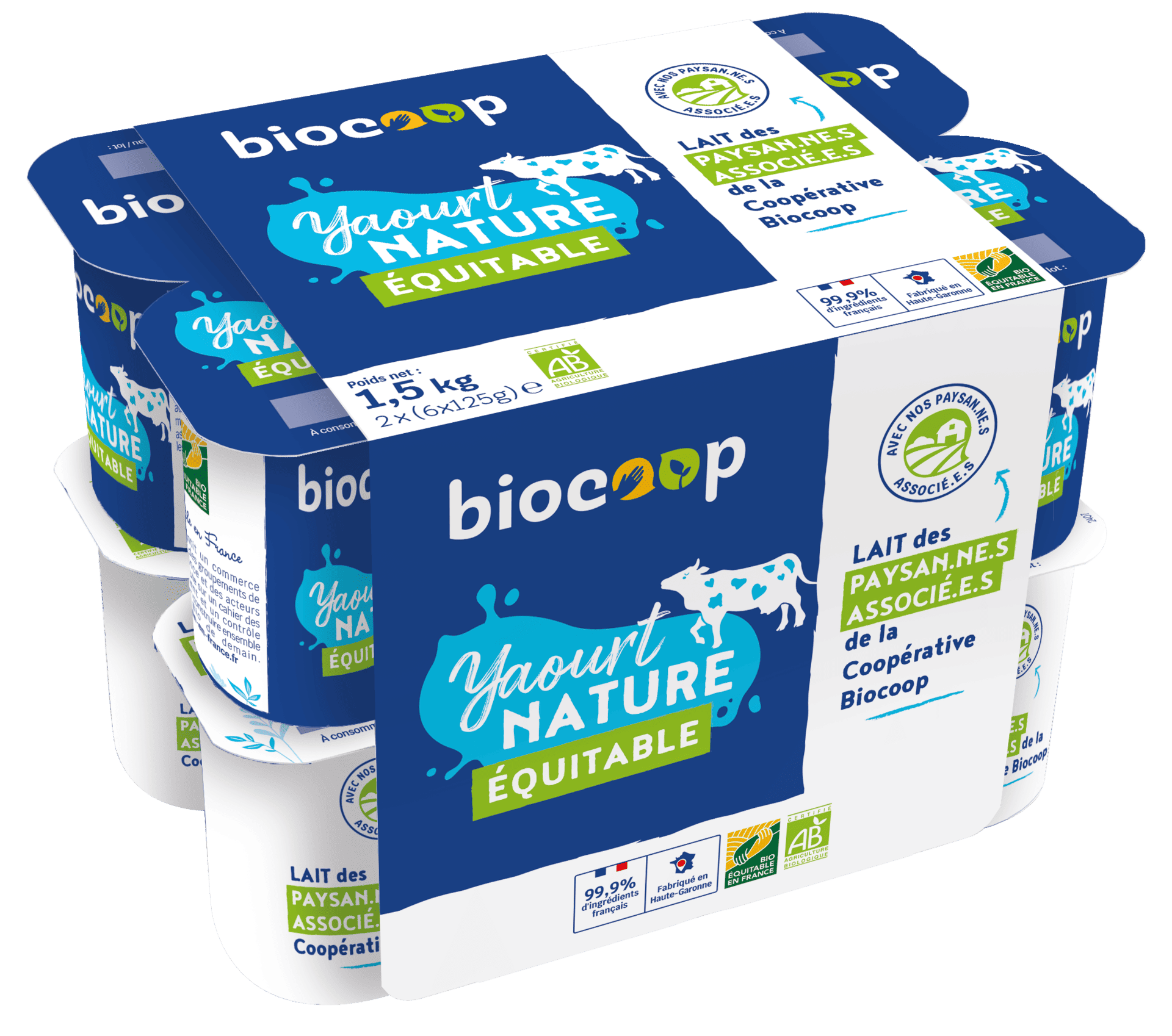 Biocoop 3 YAOURT NATURE YO1021X12