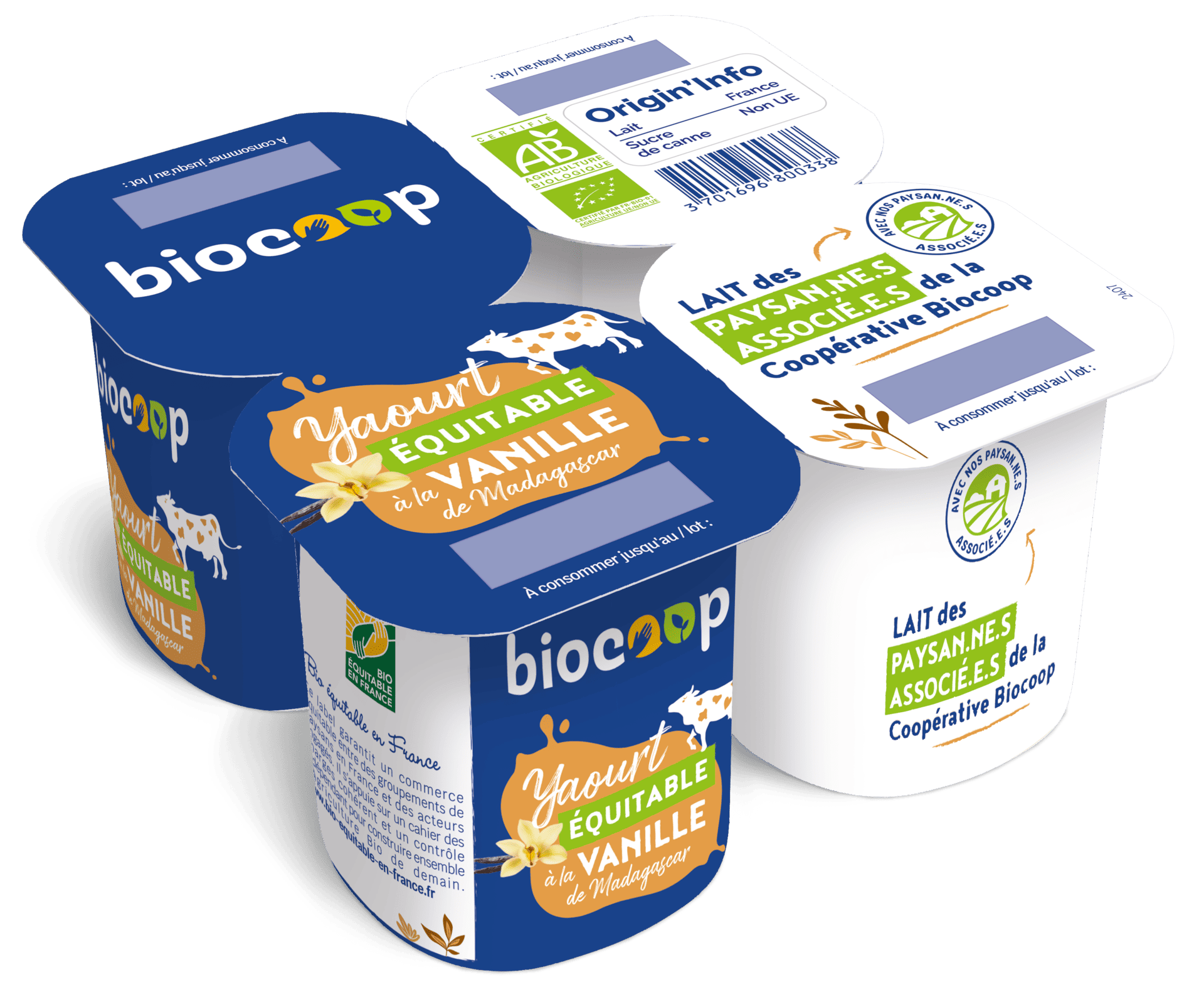 Biocoop 5 YAOURT VANILLE YO1023X4